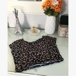 Charlotte Russe floral crop top